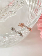 ミニハート キュービックライン イヤーカフ (2Color)