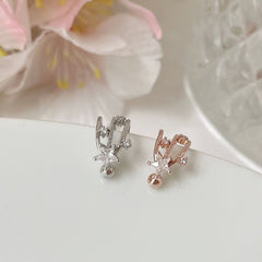 Flower Double Ear Cuff (2 Colors) 