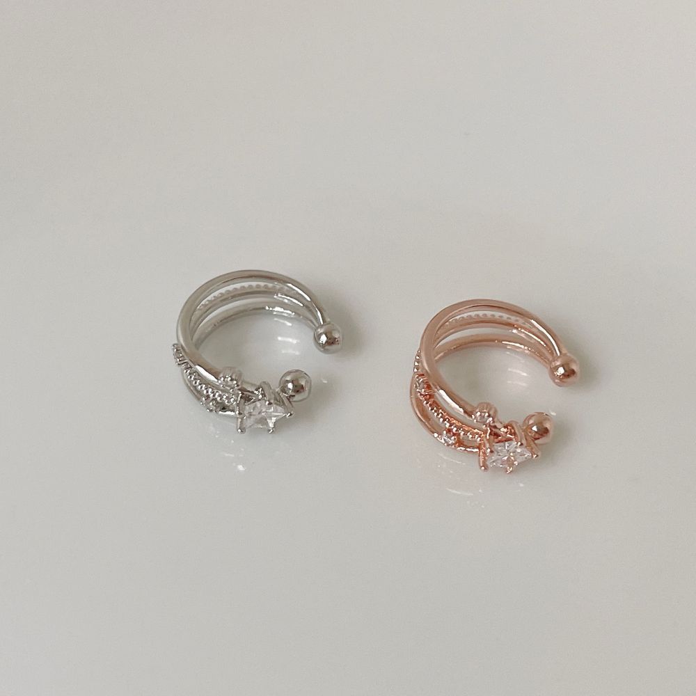 Flower Double Ear Cuff (2 Colors) 