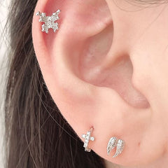 [サージカル]天使の羽 両翼 エンジェルウィング ボディピアス (2Color) 16G