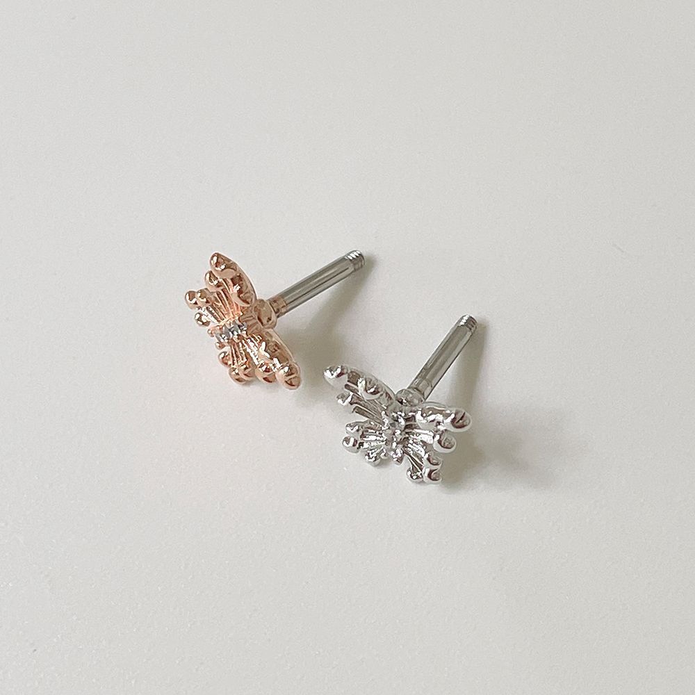 [サージカル]華やか 蝶々モチーフ ボディピアス (2Color) 16G バタフライ