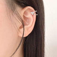 Flower Double Ear Cuff (2 Colors) 
