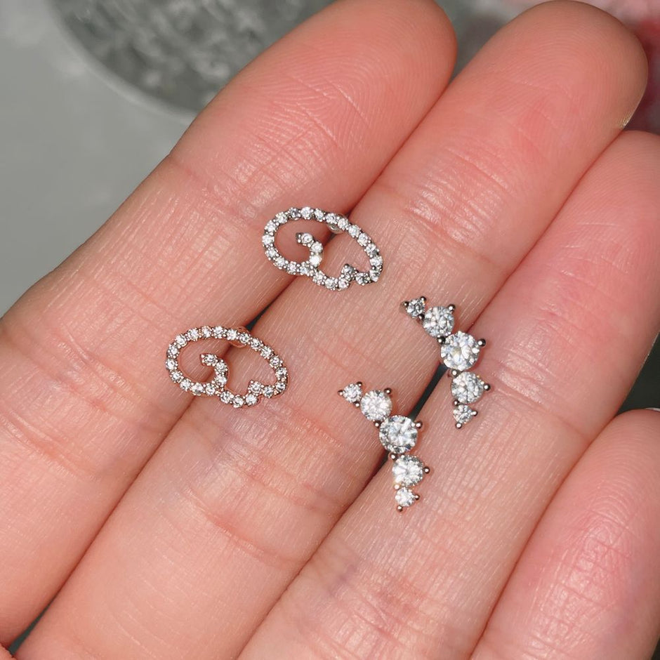 シック シルバー メタルヘアクリップ (6type) 韓国アクセサリー