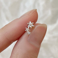 [Surgical] Cubic Flower (2 Colors) 16G Body Piercing Back Piercing Cartilage Piercing 