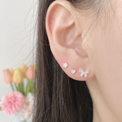 [Surgical] Cubic Flower (2 Colors) 16G Body Piercing Back Piercing Cartilage Piercing 