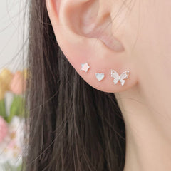 [Surgical] Cubic Flower (2 Colors) 16G Body Piercing Back Piercing Cartilage Piercing 
