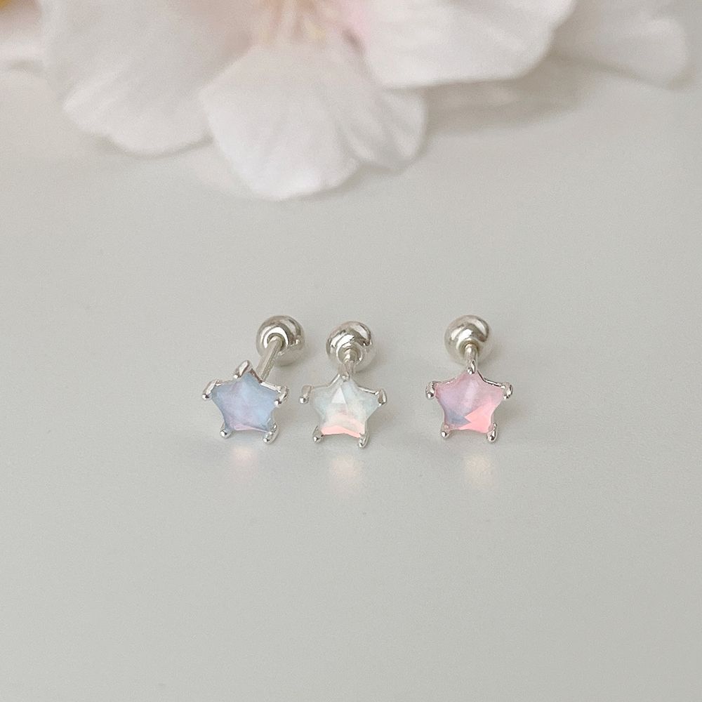 [Surgical] Cubic Flower (2 Colors) 16G Body Piercing Back Piercing Cartilage Piercing 