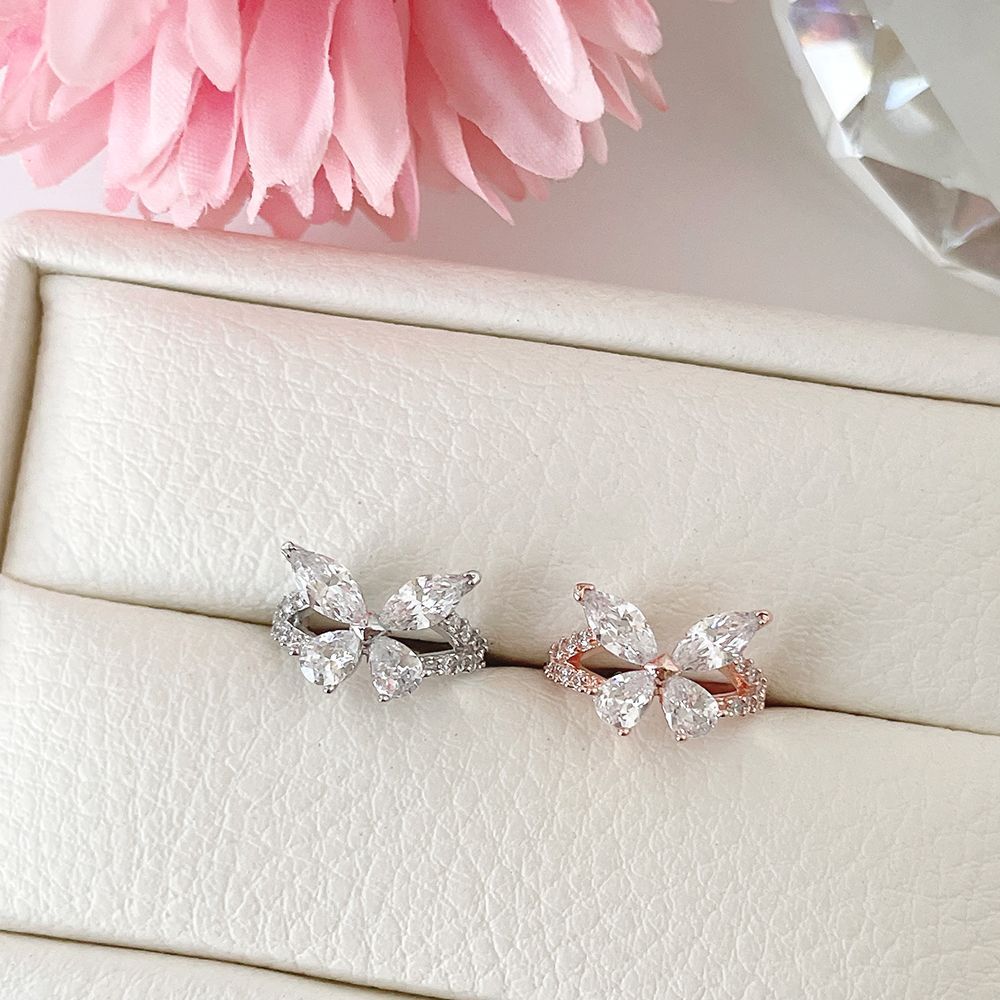 Flower Double Ear Cuff (2 Colors) 