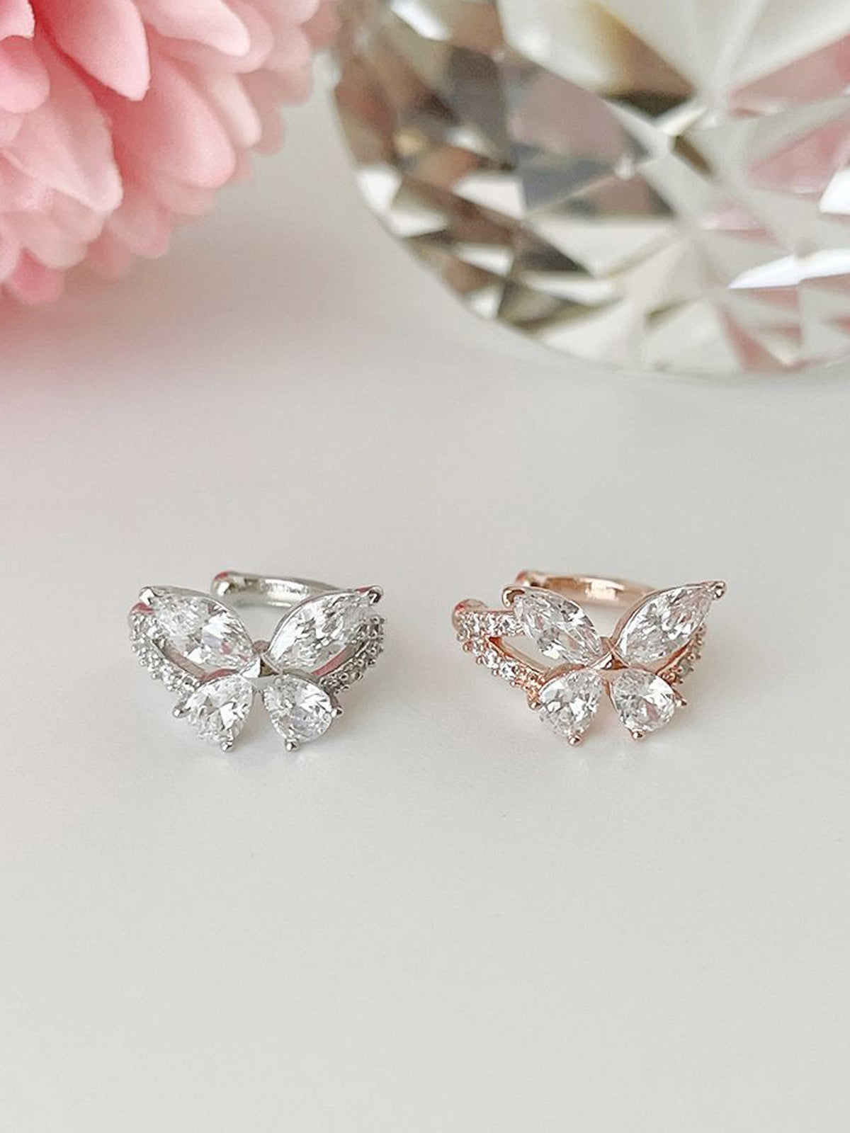 Flower Double Ear Cuff (2 Colors) 