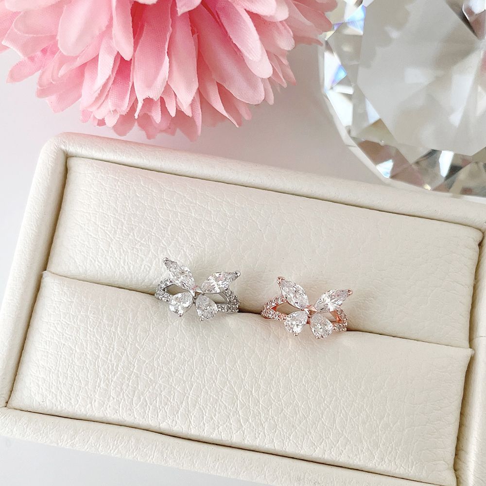 Flower Double Ear Cuff (2 Colors) 