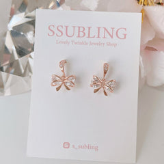 [3-piece set] [Surgical] Green Flower Earrings (2 Colors) Body Piercings, Backs, Piercings, Cartilage Piercings 
