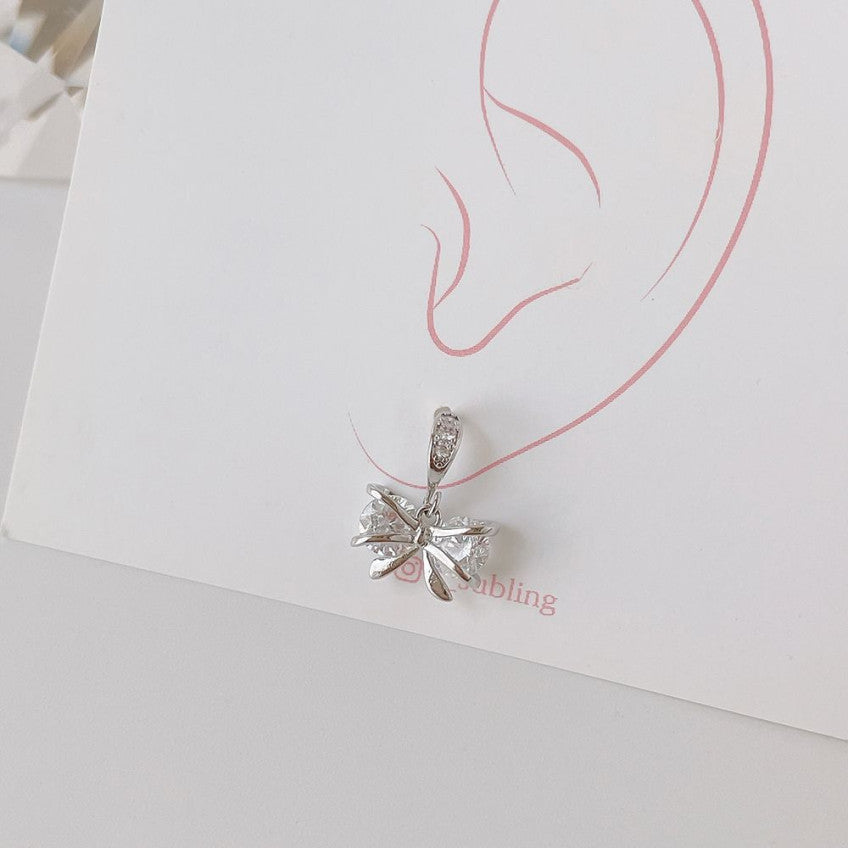 [3-piece set] [Surgical] Green Flower Earrings (2 Colors) Body Piercings, Backs, Piercings, Cartilage Piercings 