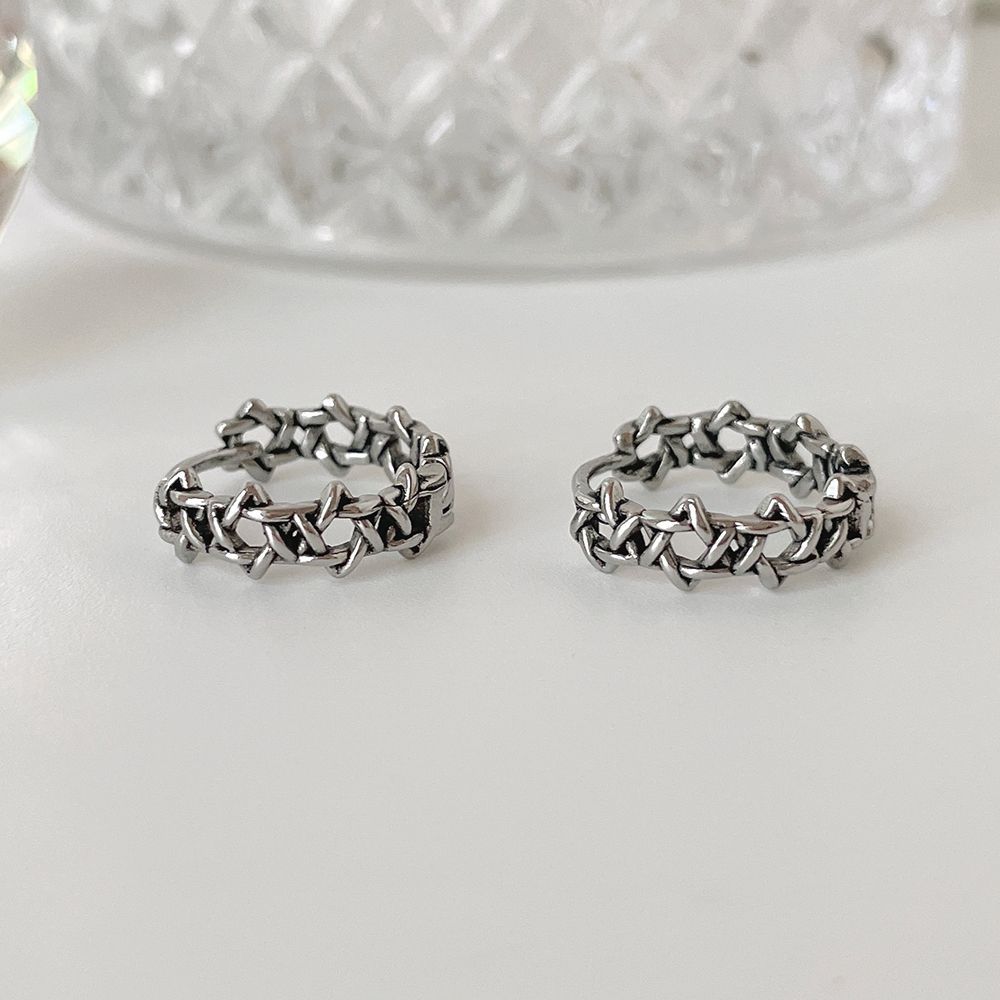 [3-piece set] [Surgical] Green Flower Earrings (2 Colors) Body Piercings, Backs, Piercings, Cartilage Piercings 