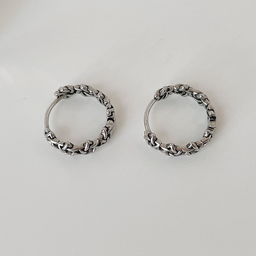[3-piece set] [Surgical] Green Flower Earrings (2 Colors) Body Piercings, Backs, Piercings, Cartilage Piercings 