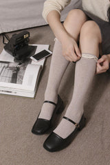 lace pattern knee socks (3colors) ソックス/靴下 - 4MiLi (フォーミリ)