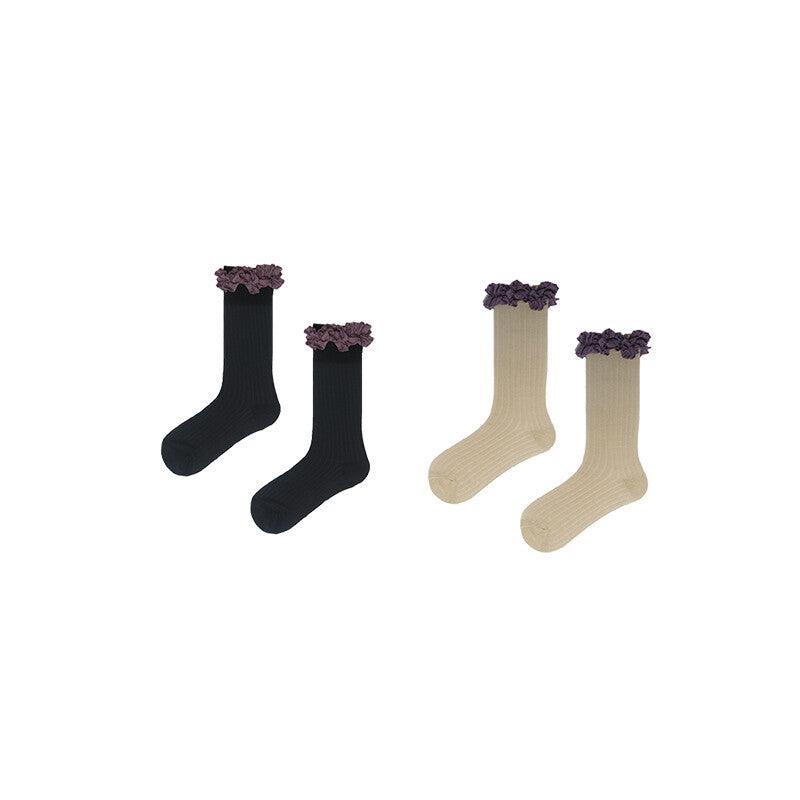(IVE チャン・ウォニョン 着用) frill socks (10colors) ソックス/靴下 - 4MiLi (フォーミリ)