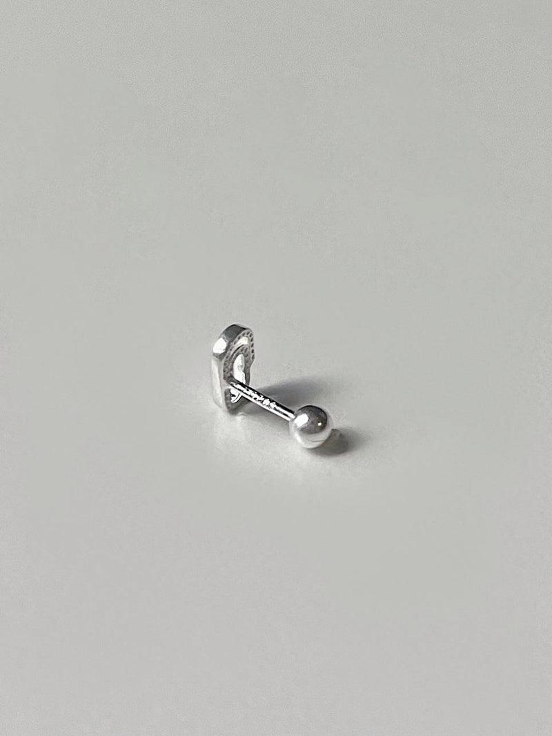 [925 Silver] Clip Piercing 18G Body Piercing Back Piercing Cartilage Piercing 