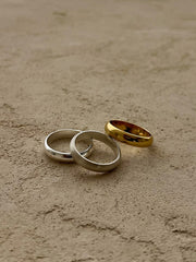 [925 Silver] Engagement Ring (Polished/Matte/Gold)