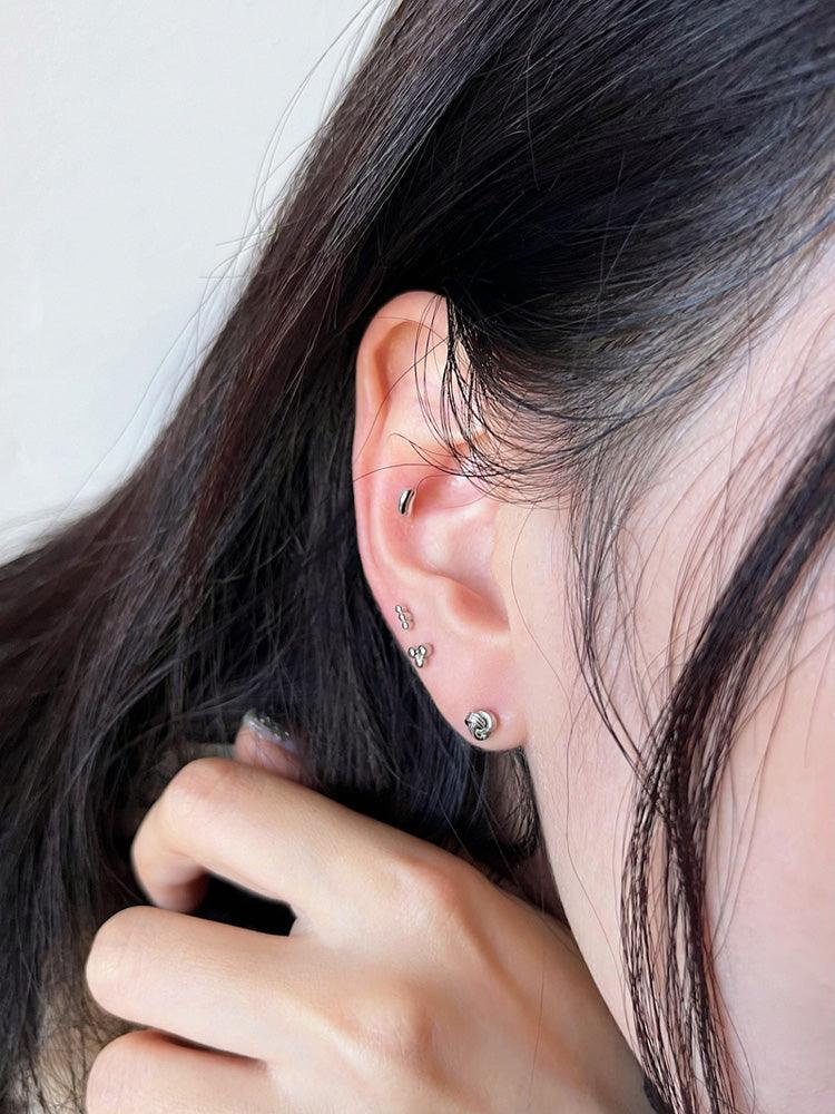【即納】[サージカル]豆 まめ モチーフ ピアッシング (2type/3color) 16G