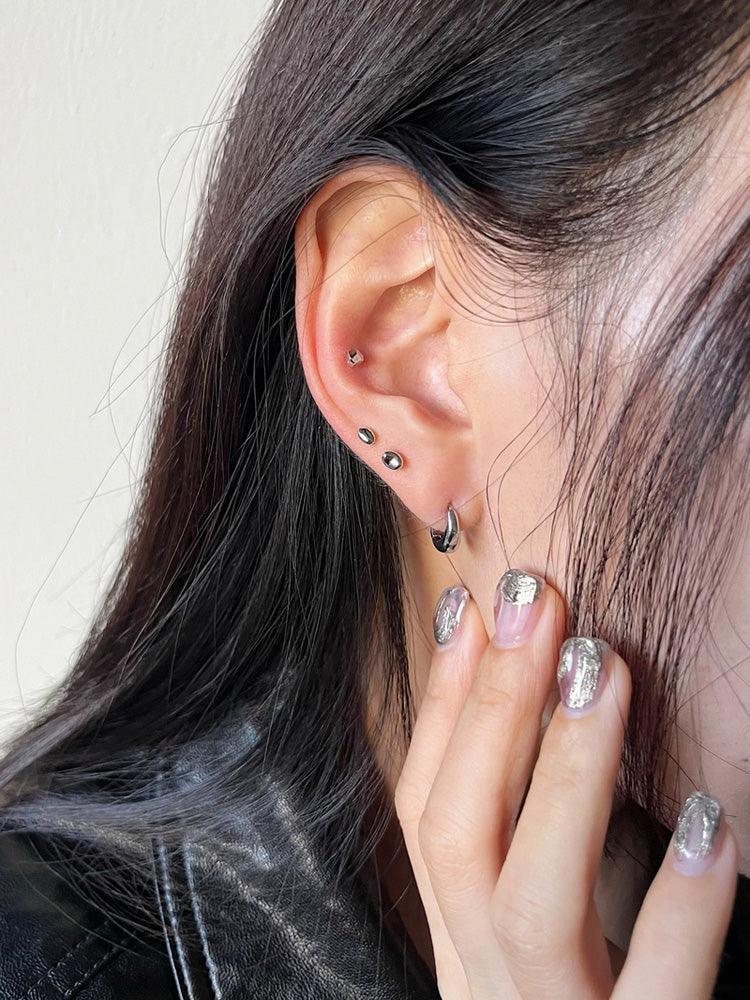 【即納】[サージカル]豆 まめ モチーフ ピアッシング (2type/3color) 16G