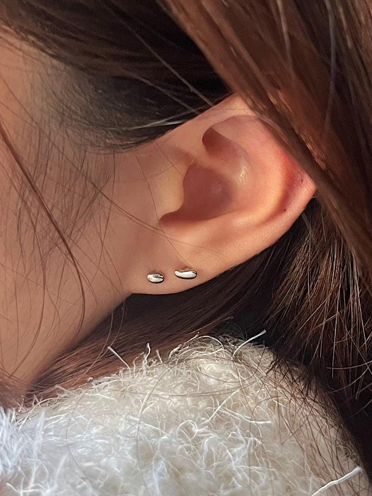 【即納】[サージカル]豆 まめ モチーフ ピアッシング (2type/3color) 16G