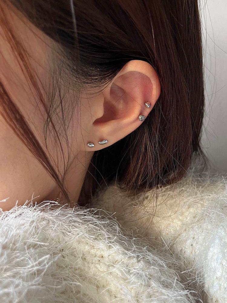【即納】[サージカル]豆 まめ モチーフ ピアッシング (2type/3color) 16G