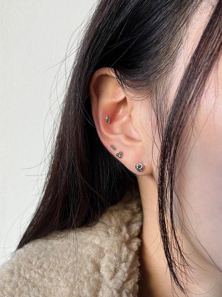 【即納】[サージカル]豆 まめ モチーフ ピアッシング (2type/3color) 16G