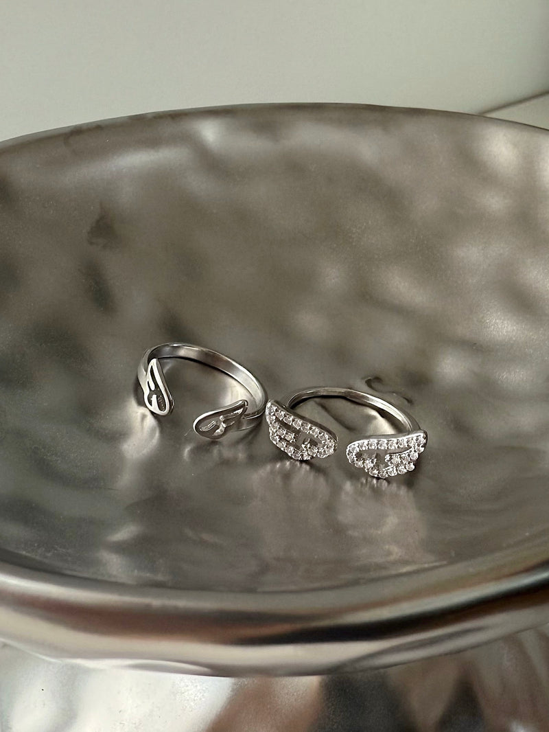 [925 Silver] Triple Cubic Sparkling Ring