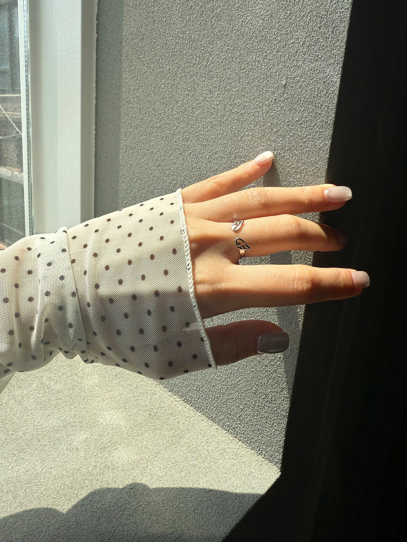 [925 Silver] Triple Cubic Sparkling Ring