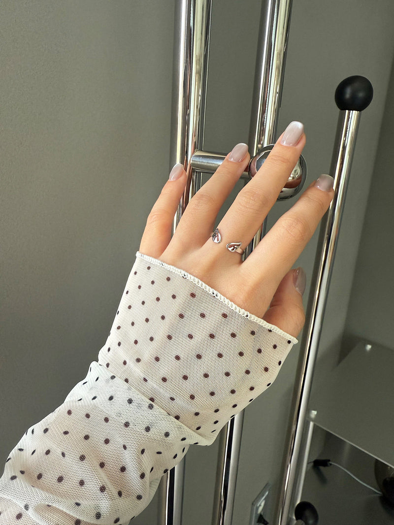 [925 Silver] Triple Cubic Sparkling Ring