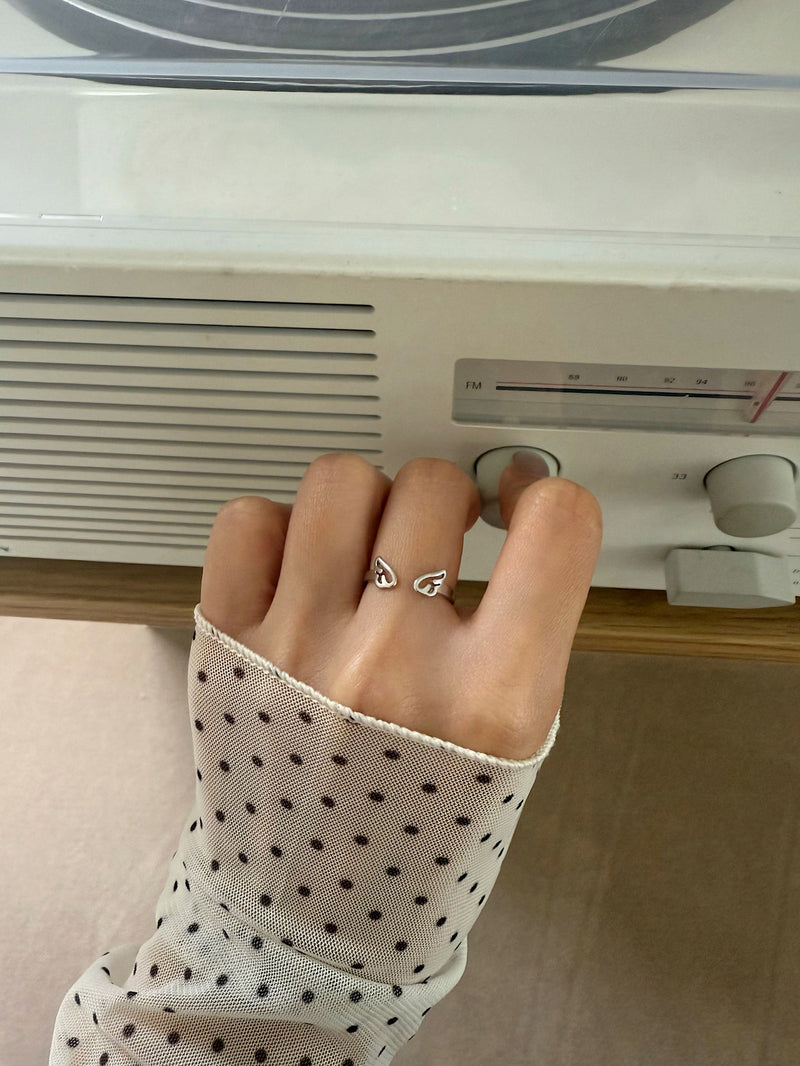 [925 Silver] Triple Cubic Sparkling Ring