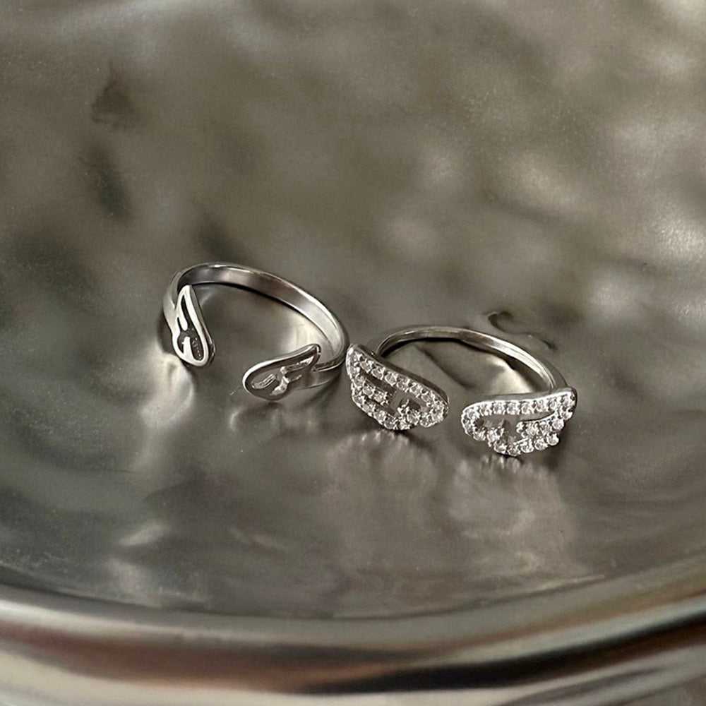 [925 Silver] Triple Cubic Sparkling Ring