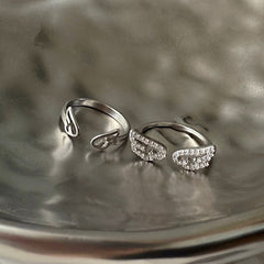 [925 Silver] Triple Cubic Sparkling Ring