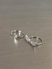 [925 Silver] Triple Cubic Sparkling Ring