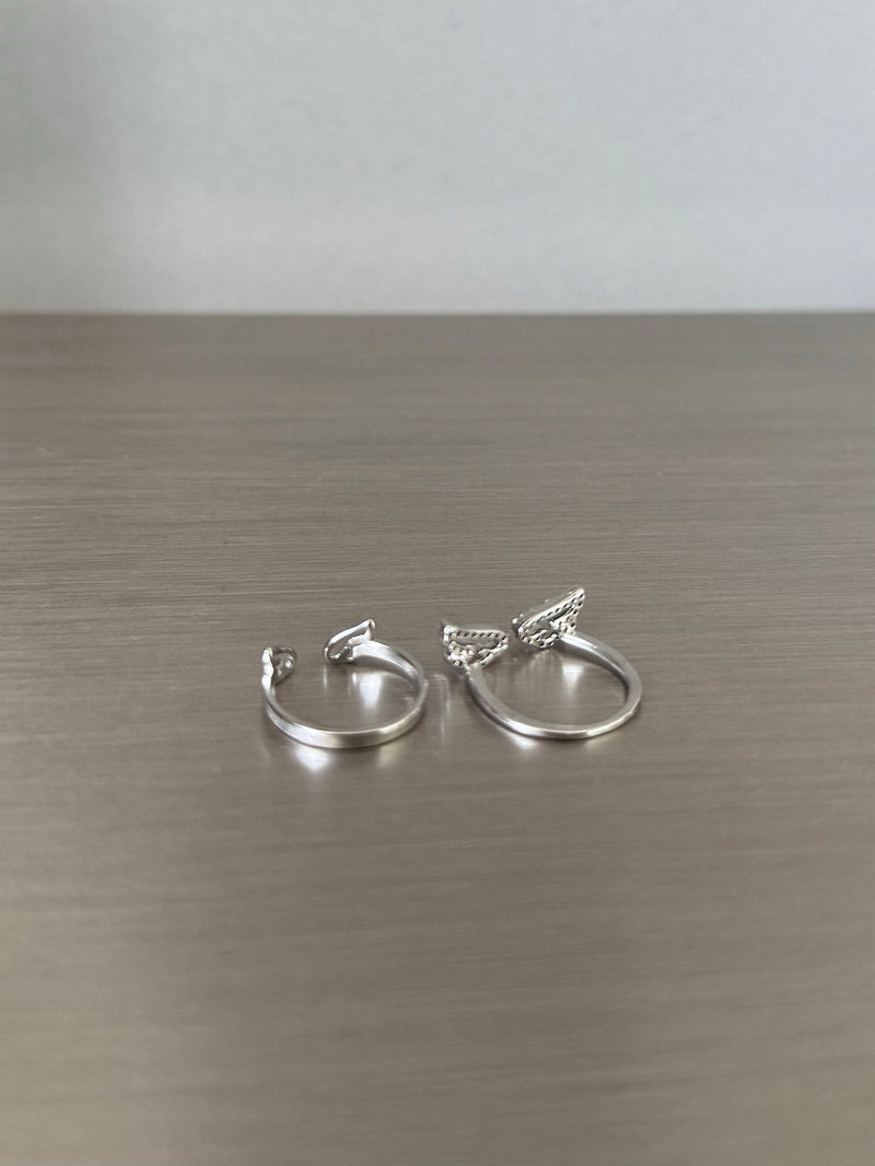 [925 Silver] Triple Cubic Sparkling Ring