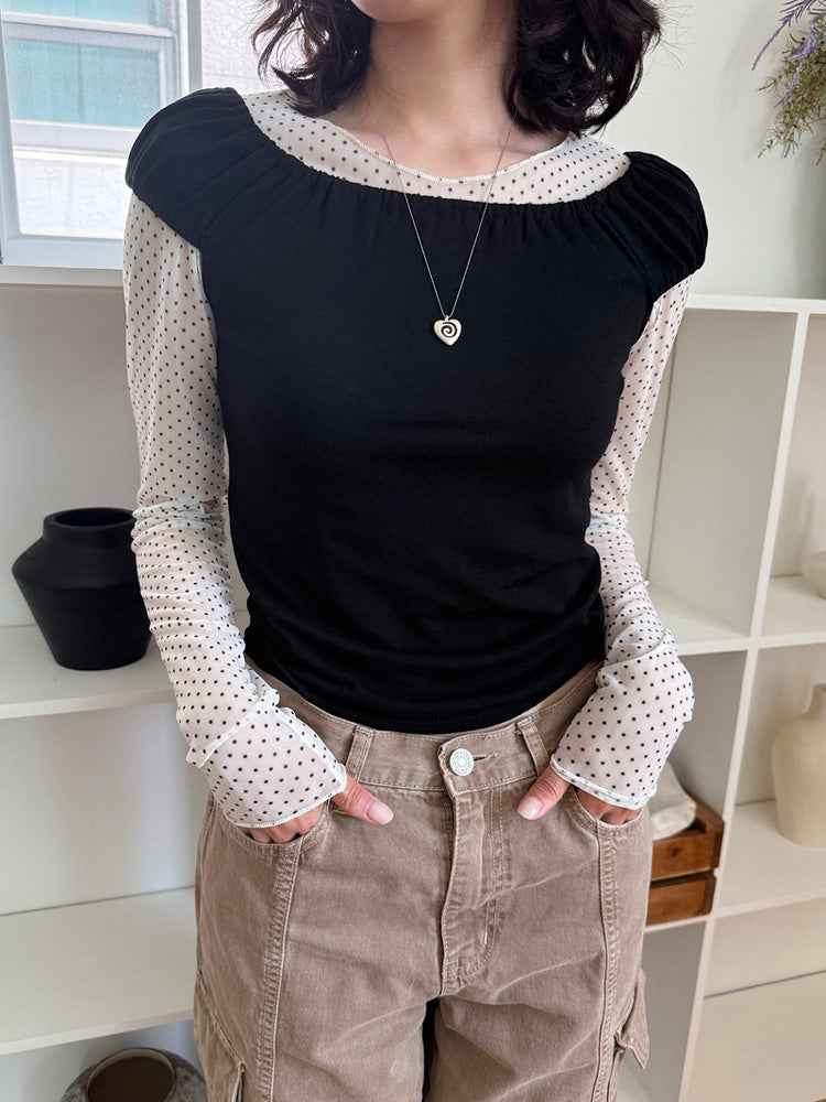 Metal &amp; Leopard Black String Bit Necklace (3 Colors) Adjustable Length 