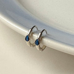 [925 Silver] ต่างหูแบบสวมนิ้ว Rough Wave Line สำหรับทั้ง 2 ข้าง 