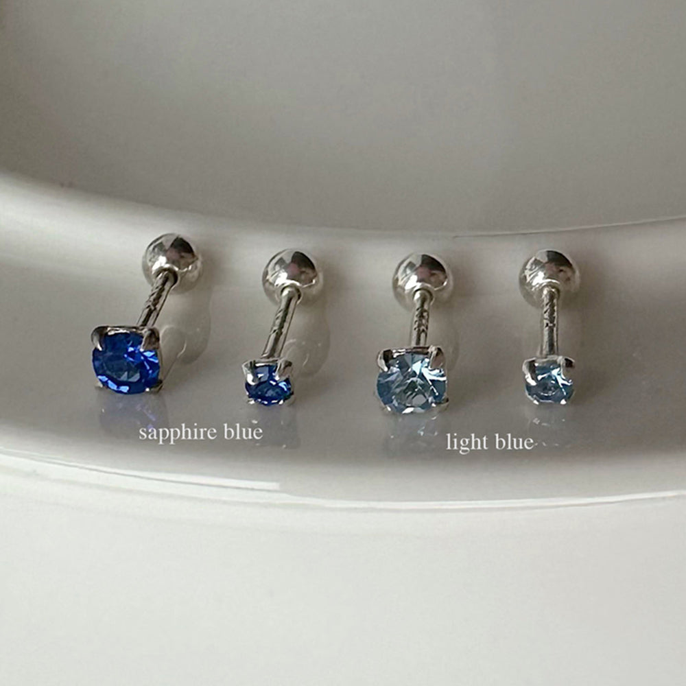 [925 Silver] เจาะ X-Line (2 แบบ) 20G เจาะร่างกาย เจาะหลัง เจาะกระดูกอ่อน 