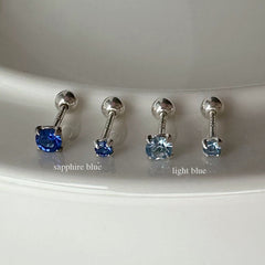 [925 Silver] เจาะ X-Line (2 แบบ) 20G เจาะร่างกาย เจาะหลัง เจาะกระดูกอ่อน 