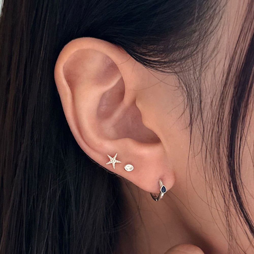 [925 Silver] เจาะ X-Line (2 แบบ) 20G เจาะร่างกาย เจาะหลัง เจาะกระดูกอ่อน 