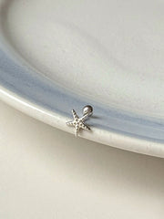 [925 Silver] เจาะ X-Line (2 แบบ) 20G เจาะร่างกาย เจาะหลัง เจาะกระดูกอ่อน 