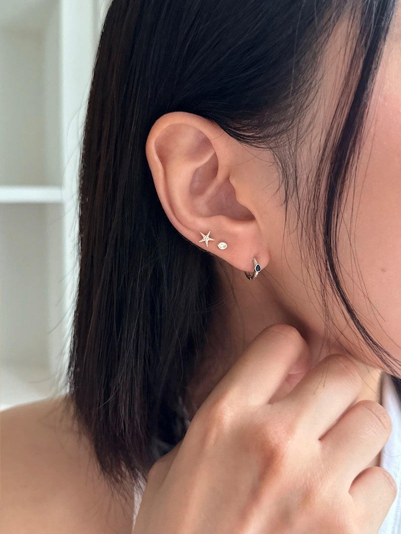 [925 Silver] เจาะ X-Line (2 แบบ) 20G เจาะร่างกาย เจาะหลัง เจาะกระดูกอ่อน 