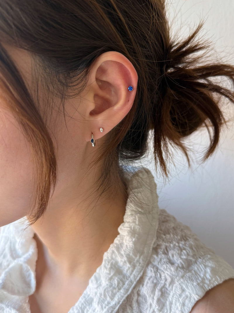 [925 Silver] เจาะ X-Line (2 แบบ) 20G เจาะร่างกาย เจาะหลัง เจาะกระดูกอ่อน 