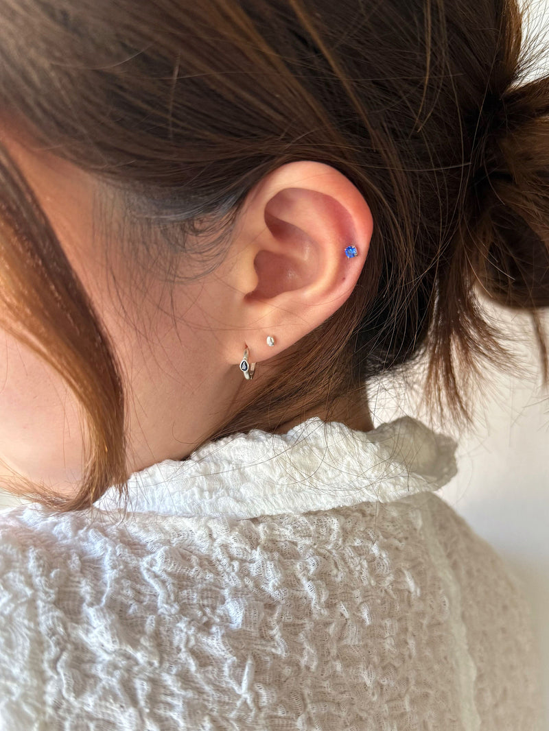 [925 Silver] เจาะ X-Line (2 แบบ) 20G เจาะร่างกาย เจาะหลัง เจาะกระดูกอ่อน 