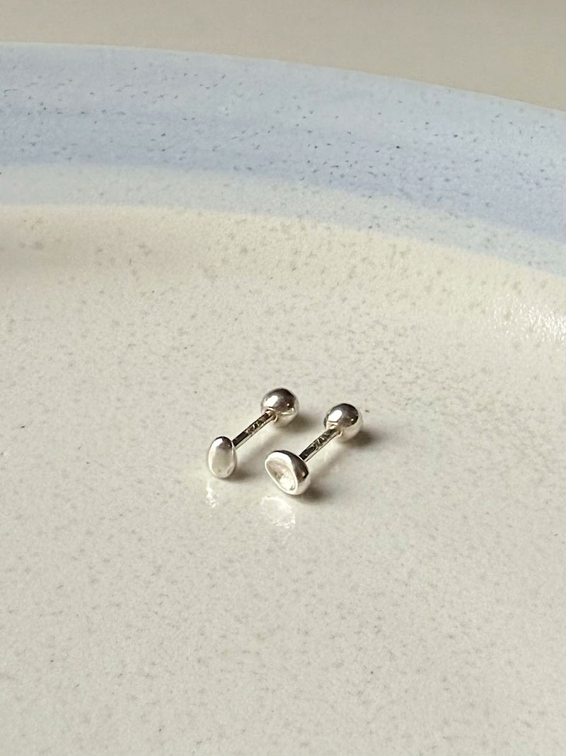 [925 Silver] เจาะ X-Line (2 แบบ) 20G เจาะร่างกาย เจาะหลัง เจาะกระดูกอ่อน 