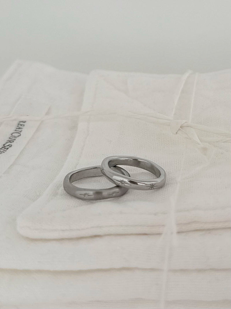 [サージカル] スパークウェーブ リング（2タイプ）マット / ミラー