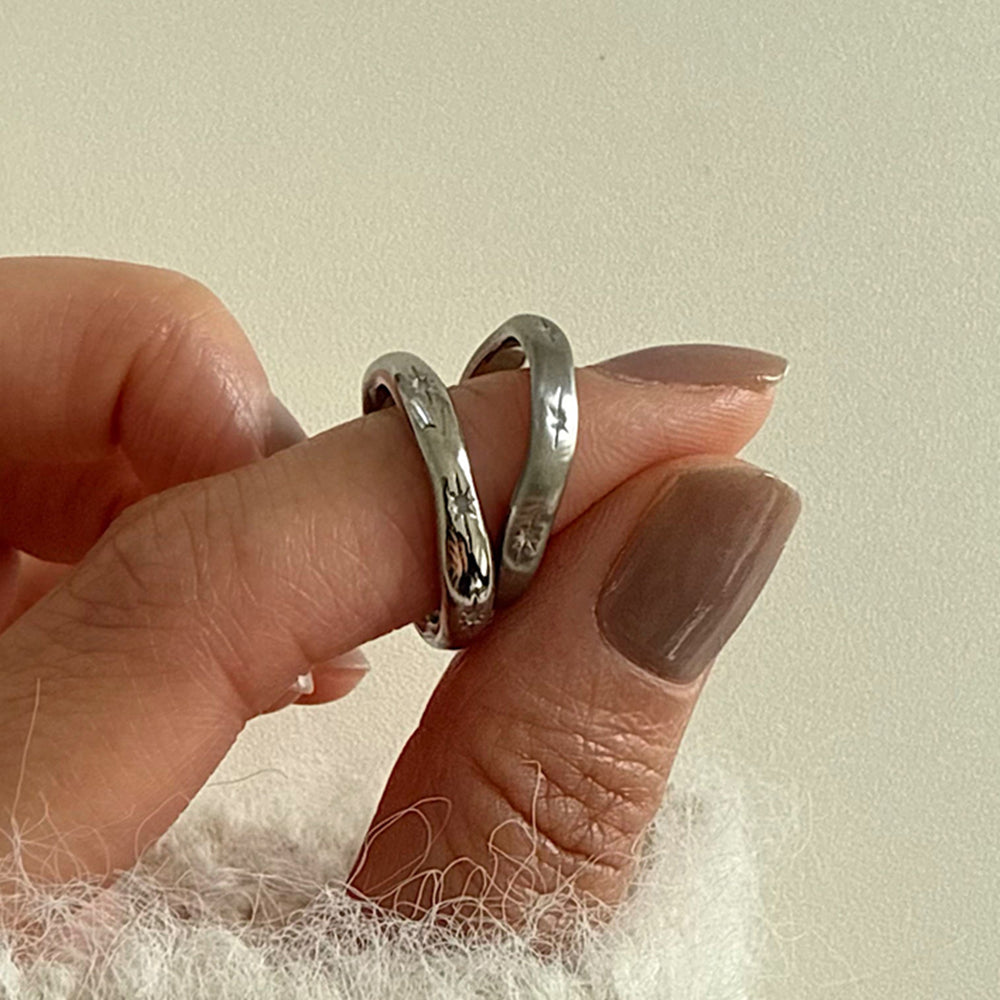 [サージカル] スパークウェーブ リング（2タイプ）マット / ミラー