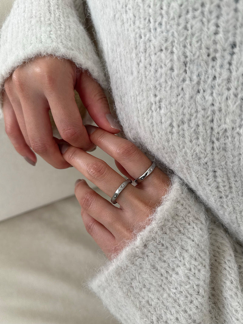 [サージカル] スパークウェーブ リング（2タイプ）マット / ミラー