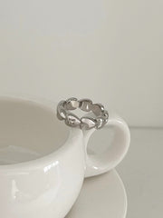 [925 Silver] Triple Cubic Sparkling Ring