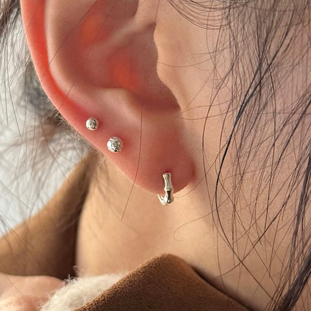 [925 Silver] X-Line Piercing (2 Types) 20G Body Piercing Back Piercing Cartilage Piercing 